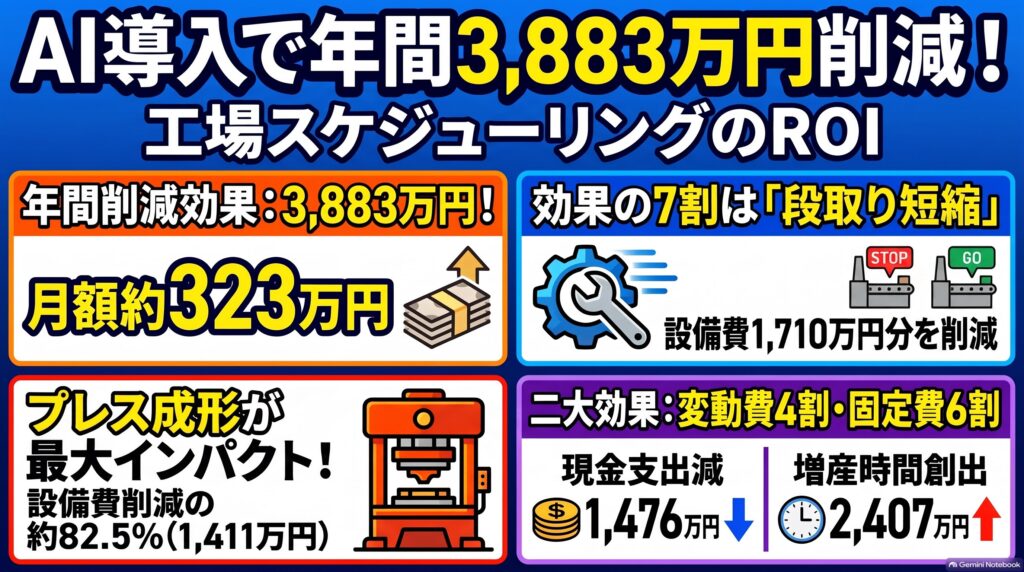 金属部品・ボディパネルのAI生産スケジューリング 第4回 インフォグラフィック