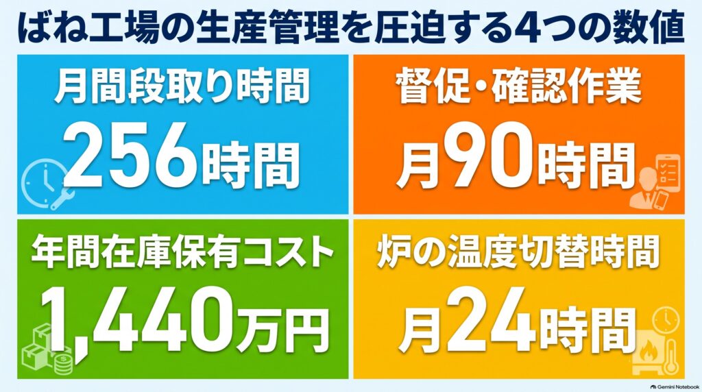 冷間成形ばねのAI生産スケジューリング 第2回 インフォグラフィック
