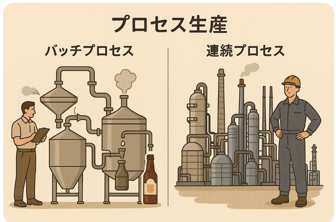 プロセス生産: バッチプロセス/連続プロセス | 生産スケジューリングお役立ちコラム