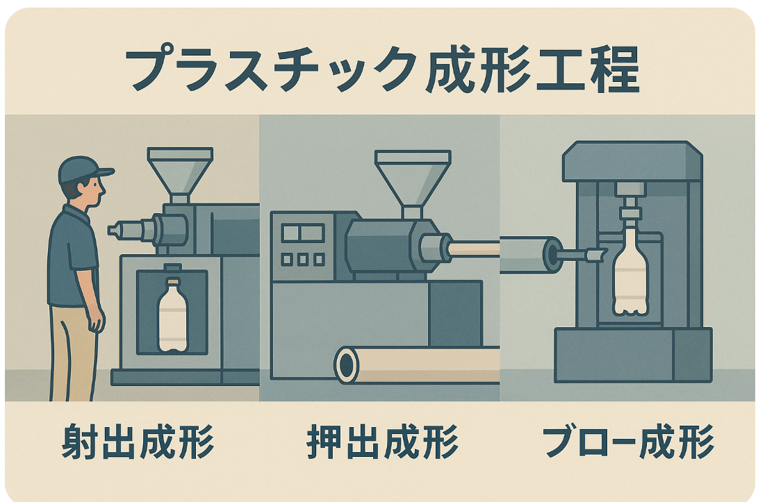 プラスチック成形: 射出成形/押出成形/ブロー成形/真空成形. | 生産