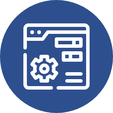 ブラウザにギアが重なったイメージ画像